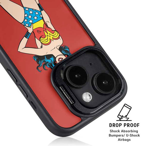 DC Comics Wonder Woman Portrait iPhone 15 Kickstand Case